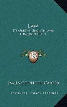 portada law: its origin, growth, and function (1907)