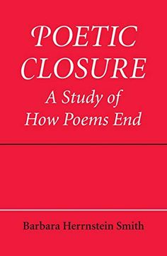 portada Poetic Closure: A Study of how Poems end (en Inglés)