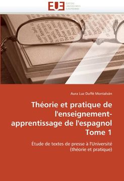 portada Theorie Et Pratique de L'Enseignement-Apprentissage de L'Espagnol Tome 1