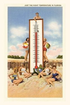 portada Vintage Journal Just the Right Temperature in Florida (en Inglés)