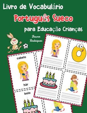 portada Livro de Vocabulário Português Sueco para Educação Crianças: Livro infantil para aprender 200 Português Sueco palavras básicas (en Portugués)