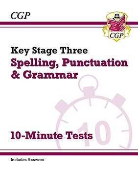 portada New ks3 Spelling, Punctuation and Grammar 10-Minute Tests (Includes Answers) (Cgp ks3 English) (en Inglés)