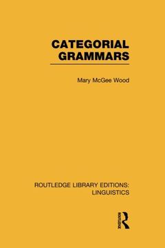 portada Categorial Grammars (Routledge Library Editions: Linguistics)