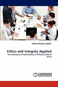 portada ethics and integrity applied (en Inglés)