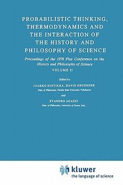 portada probabilistic thinking, thermodynamics and the interaction of the history and philosophy of science: volume ii (in English)