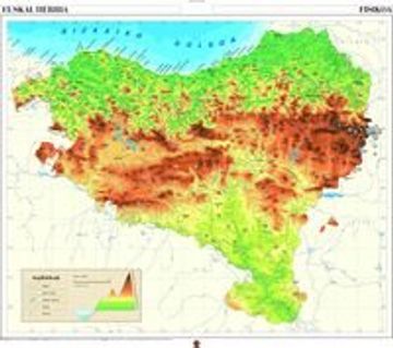 portada Euskal Herria Fisikoa eta Udalerriak eta Eskualdeak: Mapa Murala (Kartografia) - 9788497832502 