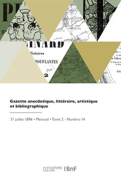 portada Gazette anecdotique, littéraire, artistique et bibliographique (en Francés)