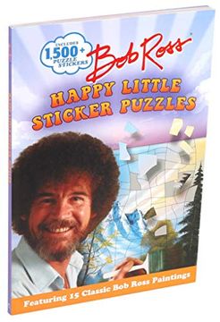portada Bob Ross Happy Little Sticker Puzzles (Sticker art Puzzles) (en Inglés)
