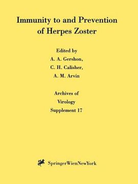portada immunity to and prevention of herpes zoster (in English)