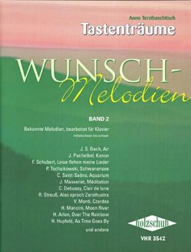 portada Wunsch-Melodien 2: Bekannte Melodien, bearbeitet für Klavier. Mittelschwer bis schwer