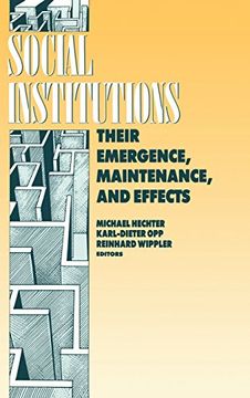portada Social Institutions: Their Emergence, Maintenance, and Effects (Communication and Social Order) (en Inglés)