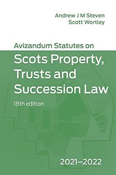 portada Avizandum Statutes on the Scots law of Property, Trusts & Succession: 2021-2022 (en Inglés)