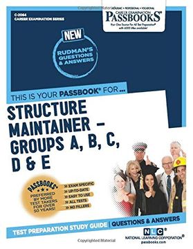 portada Structure Maintainer -Groups a, b, c, d & e (en Inglés)