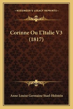 portada Corinne Ou L'Italie V3 (1817) (en Francés)