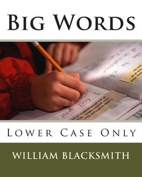 portada Big Words: Lower Case Only (en Inglés)