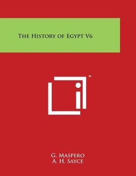 portada The History of Egypt V6 (en Inglés)