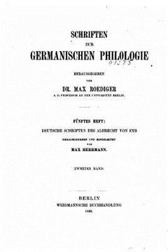 portada Schriften zur germanischen philologie (en Alemán)