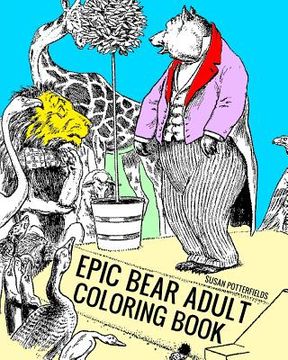 portada Epic Bear Adult Coloring Book (in English)