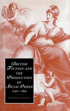 portada British Fiction and the Production of Social Order, 1740-1830 Hardback (Cambridge Studies in Romanticism) (en Inglés)