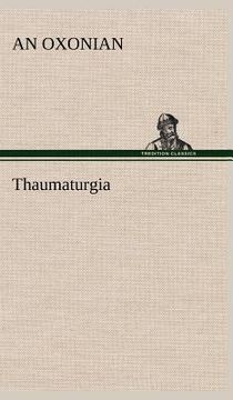 portada thaumaturgia (en Inglés)