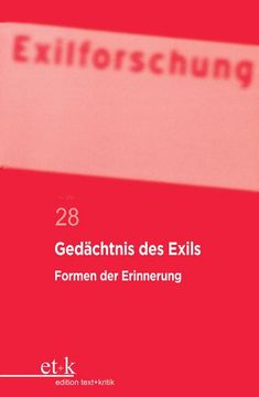 portada Gedächtnis des Exils (en Alemán)