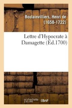 portada Lettre d'Hypocrate À Damagette (in French)