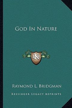 portada god in nature (in English)