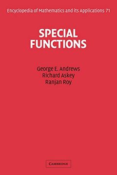 portada Special Functions Paperback (Encyclopedia of Mathematics and its Applications) (en Inglés)