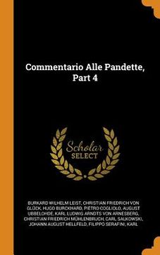 portada Commentario Alle Pandette, Part 4 