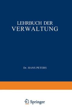 portada Lehrbuch der Verwaltung (German Edition)