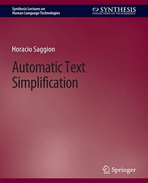 portada Automatic Text Simplification (in English)