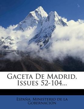 portada gaceta de madrid, issues 52-104... (in Spanish)