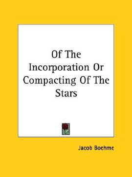 portada of the incorporation or compacting of the stars (en Inglés)