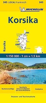 portada Michelin Korsika: Straßen- und Tourismuskarte 1: 150. 000 (Michelin Localkarten)