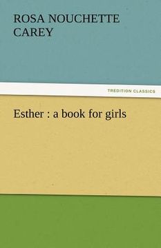 portada esther: a book for girls (in English)