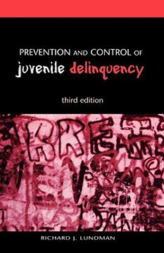 portada Prevention and Control of Juvenile Delinquency 