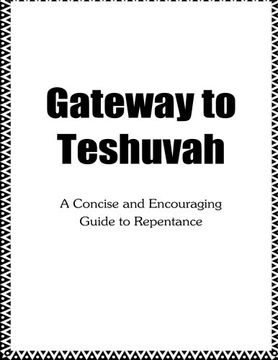 portada Gateway to Teshuvah