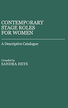 portada Contemporary Stage Roles for Women: A Descriptive Catalogue (en Inglés)