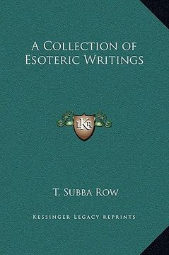 portada a collection of esoteric writings (in English)
