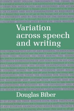 portada Variation Across Speech and Writing (en Inglés)