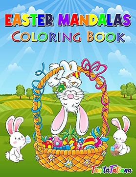 portada Easter Mandalas Coloring Book: Easter Activity Book for Kids 8-12, Creative Easter Coloring Pages, fun Kids Easter Coloring Book for Stress Relief and Relaxation (en Inglés)