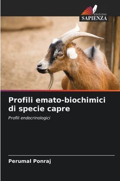 portada Profili emato-biochimici di specie capre (en Italiano)