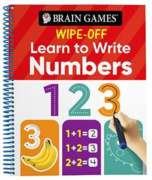 portada Brain Games Wipe-Off Learn to Write: Numbers (Kids Ages 3 to 6) (en Inglés)