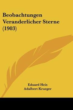 portada Beobachtungen Veranderlicher Sterne (1903) (in German)