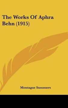 portada the works of aphra behn (1915) (en Inglés)