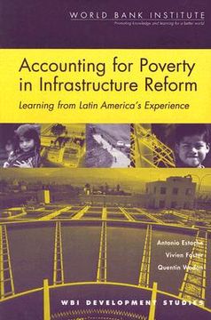 portada accounting for poverty in infrastructure reform: learning from latin america's experience