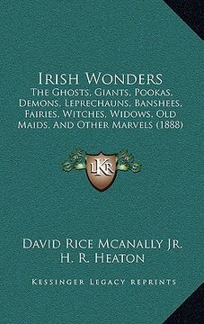 portada irish wonders: the ghosts, giants, pookas, demons, leprechauns, banshees, fairies, witches, widows, old maids, and other marvels (188