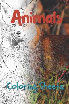 portada Animals Coloring Sheets: 30 Animals Drawings, Coloring Sheets Adults Relaxation, Coloring Book for Kids, for Girls, Volume 7