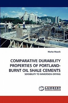 portada comparative durability properties of portland-burnt oil shale cements (in English)