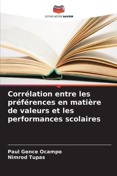 portada Corrélation entre les préférences en matière de valeurs et les performances scolaires (en Francés)